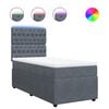 vidaXL Box spring krevet s madracem tamnosivi 90x190 cm bar&scaron;unasti