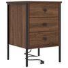vidaXL Noćni ormar Smeđi hrast 42 x 41 x 61 cm Konstruirano drvo