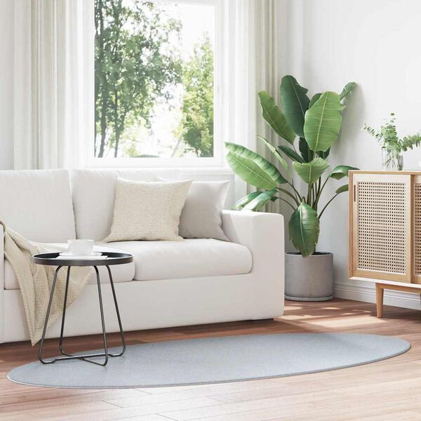 vidaXL Tepih HUARTE Siva 100 x 200 cm 100% poliester