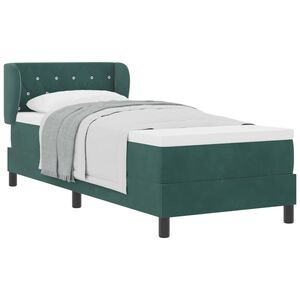 vidaXL Krevet s opruga kutije Tamnozelena 80 x 200 cm Bar&scaron;un