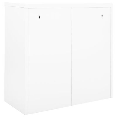 vidaXL Ormarić s kliznim vratima bijeli 90 x 40 x 90 cm čelični