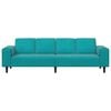 vidaXL Kauč za dnevni boravak Tirkizna 250 x 188 x 76 cm