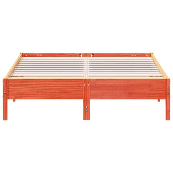 vidaXL Okvir kreveta bez madraca vo&scaron;tano smeđi 160x200 cm od borovine