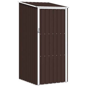 vidaXL Vrtno spremi&scaron;te smeđe 87 x 98 x 159 cm od pocinčanog čelika