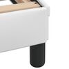 vidaXL Okvir kreveta Viana s LED-om bez madraca bijeli 100 x 200 cm