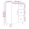 vidaXL Komoda bijela 69,5x34x90 cm od konstruiranog drva