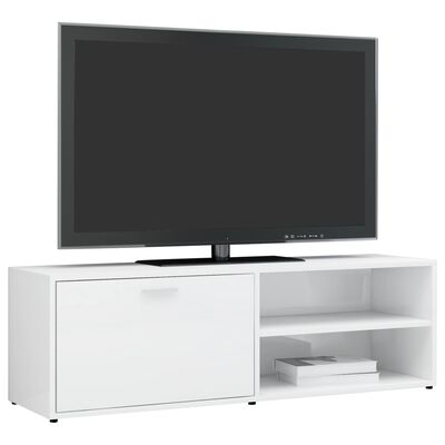 vidaXL TV ormarić visoki sjaj bijeli 120 x 34 x 37 cm od iverice