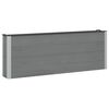 vidaXL Povi&scaron;ena vrtna gredica Siva 200 x 30 x 72 cm WPC i aluminij