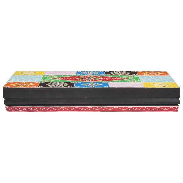 vidaXL Zidne police 2 pcs Šareni 40 x 20 x 6 cm Čvrsto drvo manga