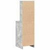vidaXL Highboard Betonski sivi 40 x 40,5 x 135 cm Konstruirano drvo
