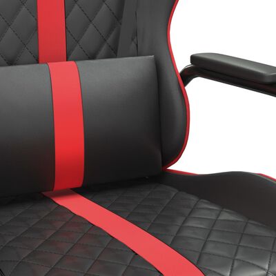 vidaXL Igraća stolica crno-crvena od umjetne kože
