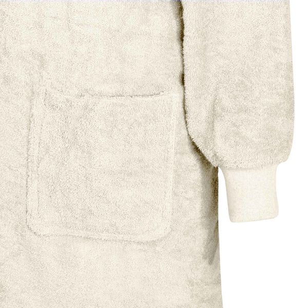 vidaXL Deka majica s kapuljačom KINN Krema XL Pamuk