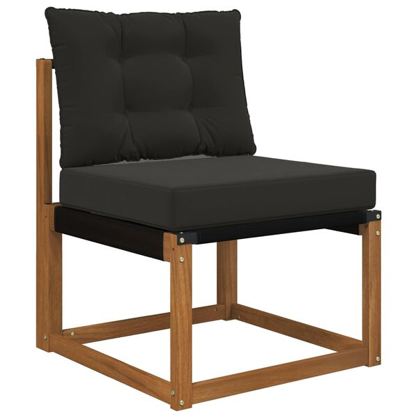 vidaXL Jastuk za vanjsku sofU 2 pcs Crna Poliester