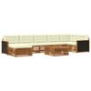 vidaXL Set vanjskih sofa 8 kom. Prirodna i krem