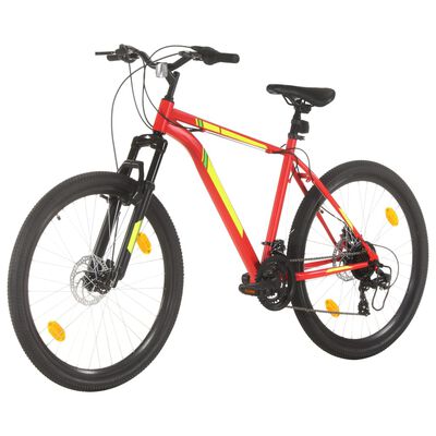 vidaXL Brdski bicikl 21 brzina kotači od 27,5 " okvir od 50 cm crveni