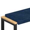 vidaXL Jastučić za klupu Pli&scaron;ani kord Mornarsko plava Dubina 35 cm