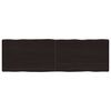 vidaXL Stolna ploča tamnosmeđa 160x50x(2-6) cm obrađena hrastovina