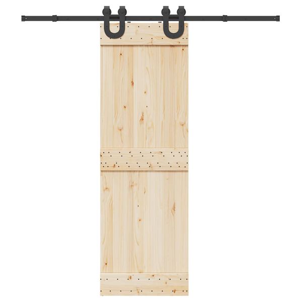 vidaXL Pribor za klizna vrata 200 cm čelični crni