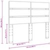 vidaXL Uzglavlje Sonoma hrast 120 cm Konstruirano drvo