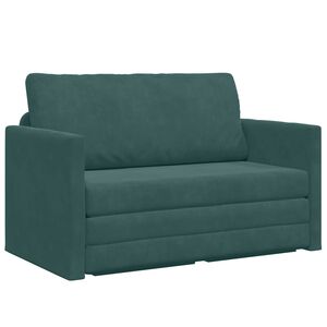 vidaXL Krevet na razvlačenje Tamnozelena 124 x 71 x 78 cm Bar&scaron;un