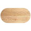 vidaXL Stolna ploča 100x50x2 cm od ovalna masivna hrastovina