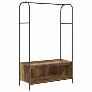 vidaXL Stalak za odjeću Smeđi hrast 100 x 44 x 160 cm
