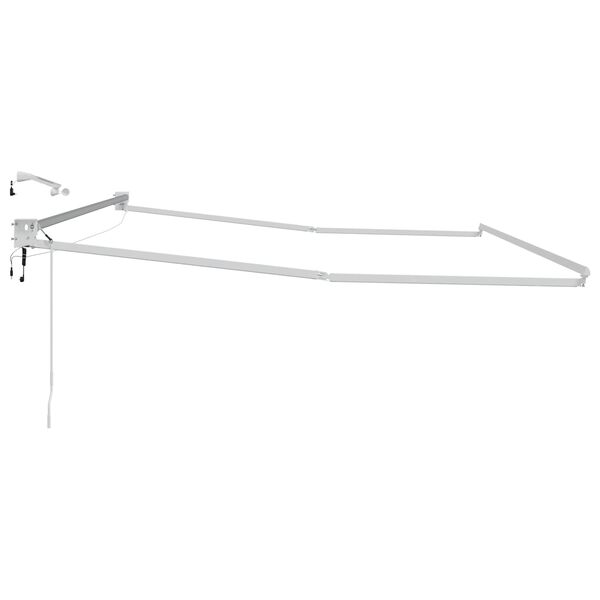 vidaXL Električni sklopivi okvir tende Bijeli 4 x 2 m Aluminij