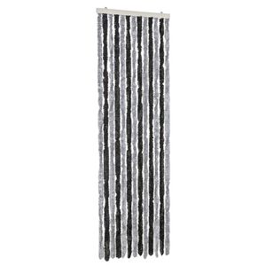 vidaXL Zastor protiv muha sivo-crni 56x185 cm od &scaron;enila
