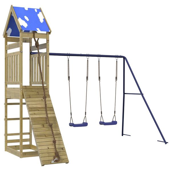 vidaXL Vanjski set za igru od impregnirane borovine