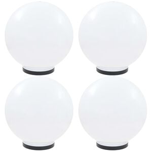 vidaXL LED kuglaste svjetiljke 4 kom 40 cm PMMA