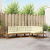 vidaXL Set vanjskih sofa 4 Komad Prirodna i krem
