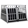 vidaXL Kavez za pse s dvostrukim vratima 94 x 88 x 69 cm