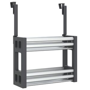 vidaXL Organizator ispod sudopera 34x12x26 cm Aluminij