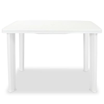 vidaXL Vrtni stol od plastike bijeli 101 x 68 x 72 cm
