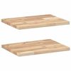 vidaXL Plutajuće police 2 kom 40x30x2 cm Neobrađeno puno drvo akacije