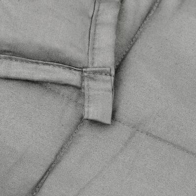 vidaXL Teška deka siva 200x230 cm 13 kg od tkanine