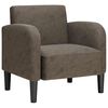 vidaXL Sofa fotelja s naslonima za ruke tamnosiva 54 cm umjetna koža