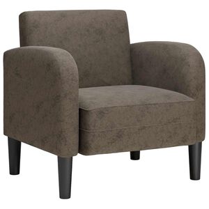 vidaXL Sofa fotelja s naslonima za ruke tamnosiva 54 cm umjetna koža