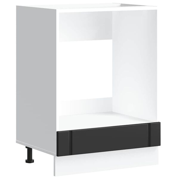 vidaXL Ormarić za pećnicu Lucca crni konstruirano drvo