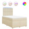 vidaXL Krevet box spring s madracem krem 120 x 190 cm od tkanine