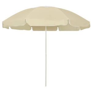 vidaXL Suncobran za plažu žuta boja pijeska 240 cm