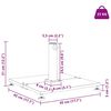 vidaXL Baza za suncobran Crna 45 x 45 x 31 cm