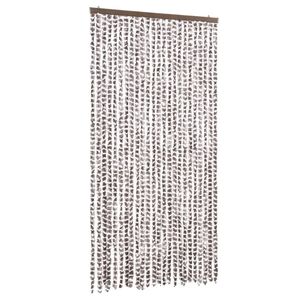 vidaXL Zastor protiv muha Smeđesiva i bijeli 100 x 230 cm od &scaron;enila