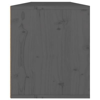 vidaXL Zidni ormarići 2 kom sivi 60 x 30 x 35 cm od masivne borovine