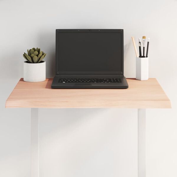 vidaXL Stolna ploča 60x40x2 cm netretirana hrastovina sa živim rubom