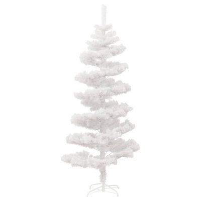 vidaXL Spiralno osvijetljeno božićno drvce sa stalkom bijelo 180cm PVC