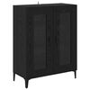vidaXL Highboard Crni hrast 69,5 x 34 x 180 cm Konstruirano drvo