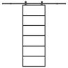vidaXL Klizna vrata s priborom 76 x 205 cm od ESG stakla i aluminija