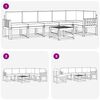 vidaXL Set vanjskih sofa s jastukom 7 pcs Prirodna i bež