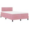 vidaXL LED Box Spring Krevet Ružičasta 120 x 190 cm Bar&scaron;un